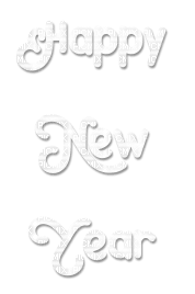soave text happy new year white - besplatni png
