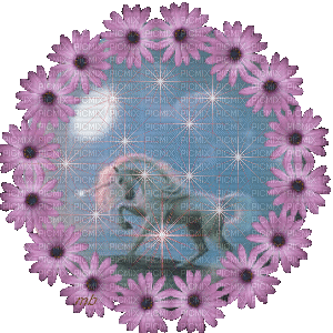 Cheval Licorne - Gratis geanimeerde GIF