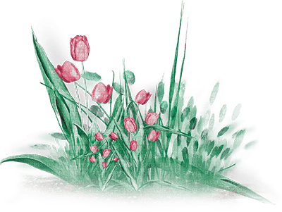 soave deco flowers garden spring tulips grass - bezmaksas png