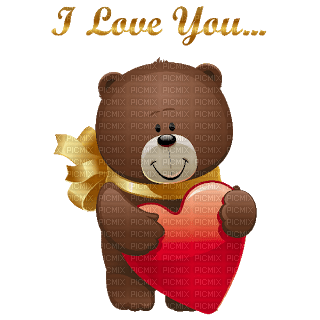Kaz_Creations Cute Valentines Bear Heart Love - ücretsiz png
