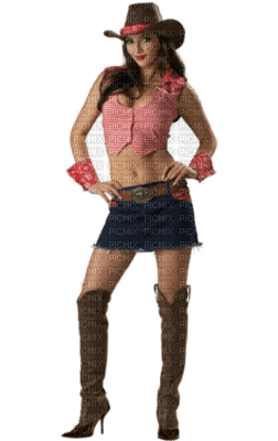 femme cowgirl - 免费PNG