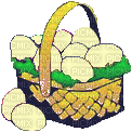 Easter Basket with Eggs - Free animated GIF