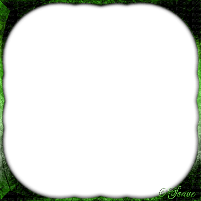 soave frame corner gothic green - 無料png