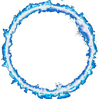 Blue Fire Circle - GIF animasi gratis