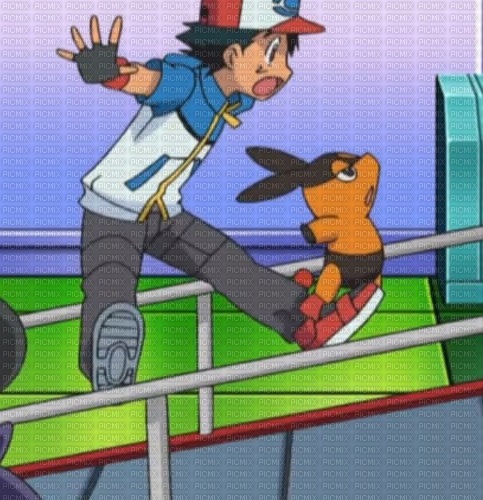 Ash and Tepig! - png ฟรี
