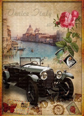 postcard vintage bp - zadarmo png