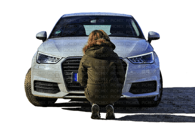 auto, woman - besplatni png