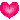 pink heart pixel - GIF animado grátis