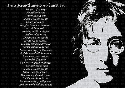 maj john Lennon Imagine - ücretsiz png