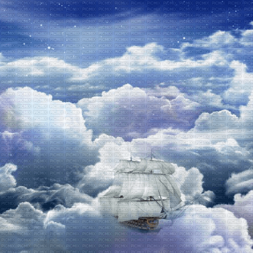Y.A.M._Fantasy Sky clouds background - png gratuito