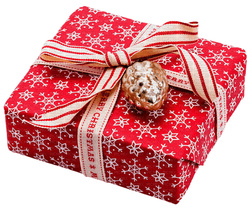 Christmas.Present.White.Red - ingyenes png