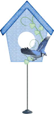 Kaz_Creations Deco Scrap  Blue  Birdhouse Colours - kostenlos png