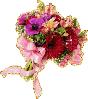 Bloemen en planten - GIF animado gratis