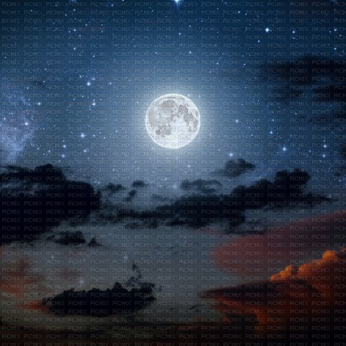 Night Sky w/Moon-RM - 無料png