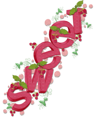 sweet-word art - darmowe png