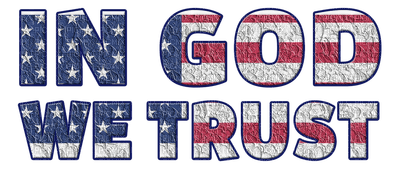 Kaz_Creations Logo Text In God We Trust - 無料png