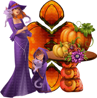 Kaz_Creations Halloween Witch - безплатен png