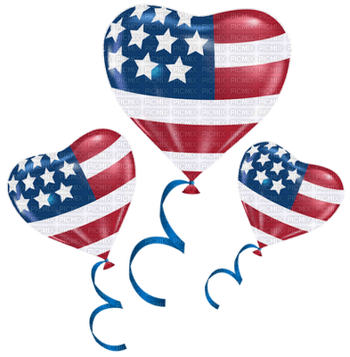 Kaz_Creations Deco America 4th July Independence Day - 無料png
