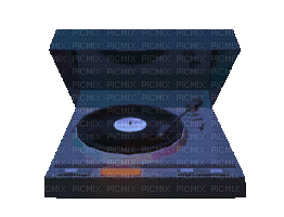 Music.Musique.Record player.Victoriabea - GIF animado grátis