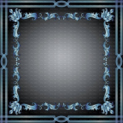 minou-frame-blue - ücretsiz png