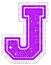 Kaz_Creations Animated Alphabet Purple J - GIF animado gratis