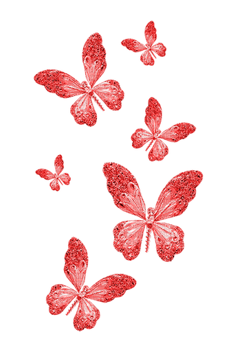 Butterflies.Red - png grátis