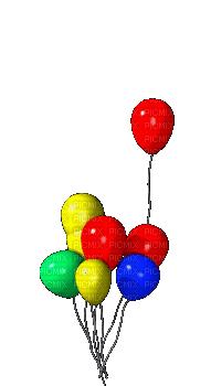 Globos de cumpleaños - 無料のアニメーション GIF