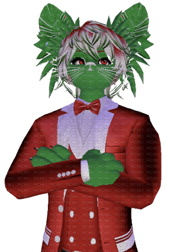 Catboy in Christmas suit - bezmaksas png