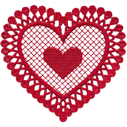 lace heart - Free PNG