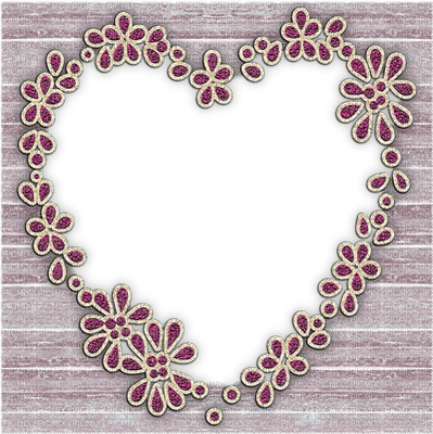 fond cadre valentine valentin heart coeur deco - PNG gratuit