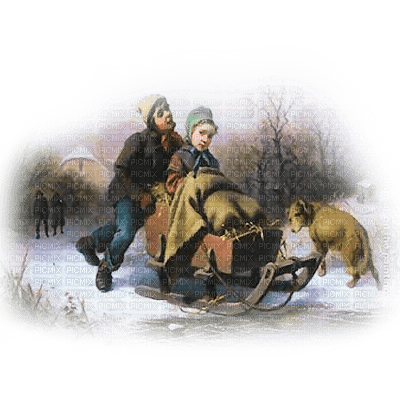 invierno niños  dubravka4 - δωρεάν png