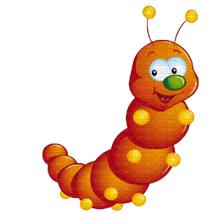 Kaz_Creations Cute Cartoon Caterpillar - zadarmo png