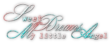 soave text sweet dreams little angel pink teal - zadarmo png