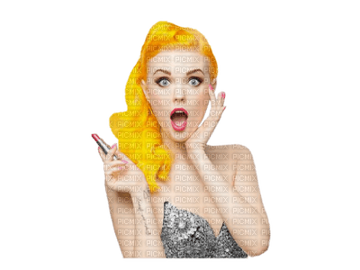 woman yellow hair bp - ilmainen png