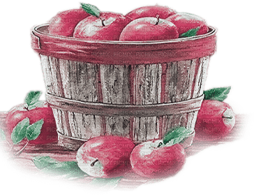 soave deco apple vintage pink green - png gratis