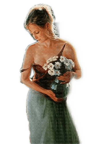 Rena Flower Woman Frau - png ฟรี