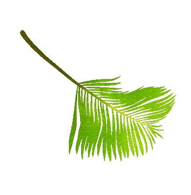 soave deco leaves summer branch animated green - Gratis geanimeerde GIF