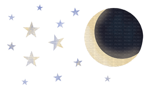 Lua estrelas - Gratis geanimeerde GIF