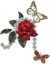 Rose brillante - Бесплатни анимирани ГИФ