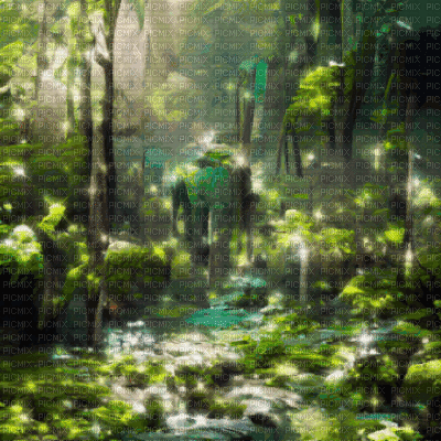 Forest Animated Background - Ilmainen animoitu GIF
