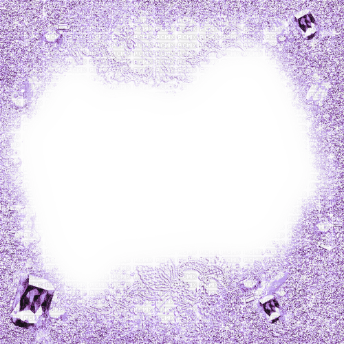 Purple Glitter Frame - By KittyKatLuv65 - фрее пнг