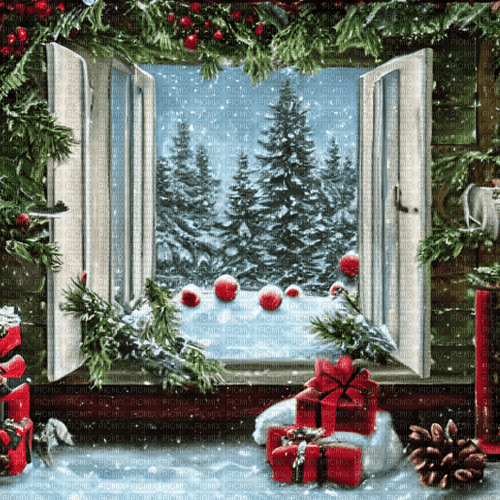 Background Winter Christmas - Bogusia - png ฟรี