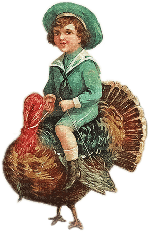 soave children boy thanksgiving  turkey vintage - zdarma png