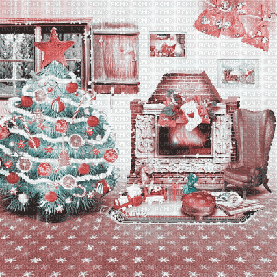 soave background animated vintage christmas - GIF animé gratuit