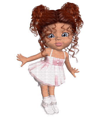 Kaz_Creations Dolls Cookie Cute Redhead - GIF animasi gratis