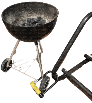 Grill on a bikerack - png ฟรี