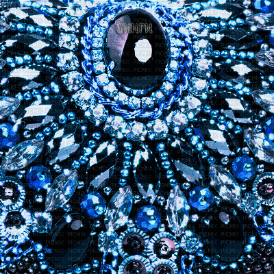 Y.A.M._Vintage jewelry backgrounds blue - GIF animé gratuit