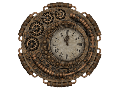 steampunk clock bp - ingyenes png