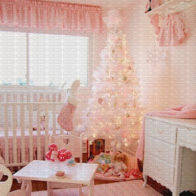 Pink Christmas Nursery - Free PNG