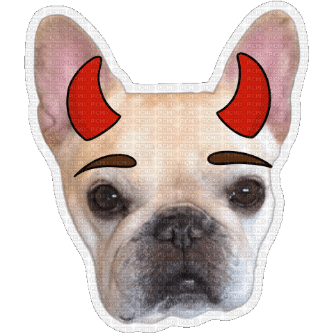 French Bulldog Rabid Dog - Besplatni animirani GIF